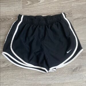 Nike Black and White Athletic Shorts with Dri-FIT Technology